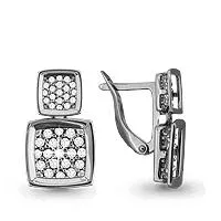 Серьги, артикул LV41676А, серебро