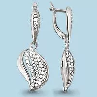 Серьги, серебро, артикул LV41634А