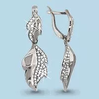 Серьги из серебра, артикул LV41619А