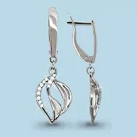 Серьги, серебро, артикул LV41590А