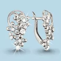 Серьги из серебра, артикул LV41312А