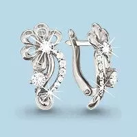 Серьги из серебра, артикул LV41309А