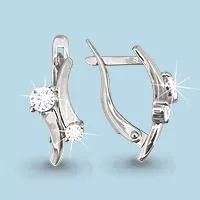 Серьги из серебра, артикул LV41190А