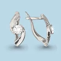 Серьги, серебро, артикул LV41189А