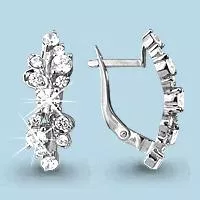 Серьги, артикул LV41161А, серебро