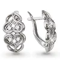 Серьги, артикул LV41069А, серебро