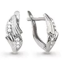 Серьги, артикул LV41066А, серебро