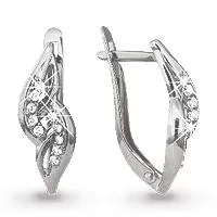 Серьги, серебро, артикул LV41055А