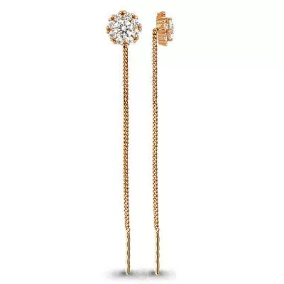 Серьги, серебро, артикул LV41024А