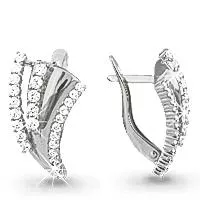 Серьги, серебро, артикул LV41019А