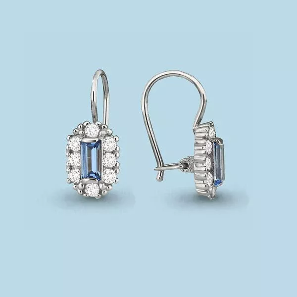 Серьги из серебра, артикул LV40967Б