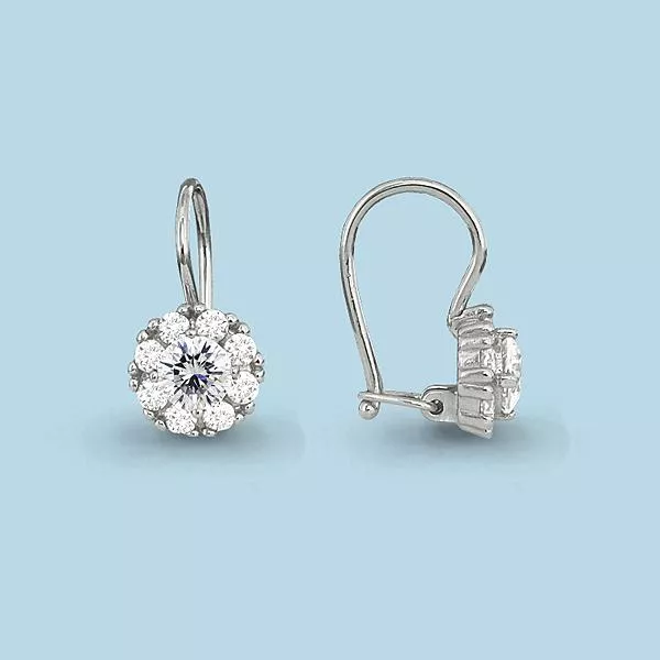 Серьги, серебро, артикул LV40965А