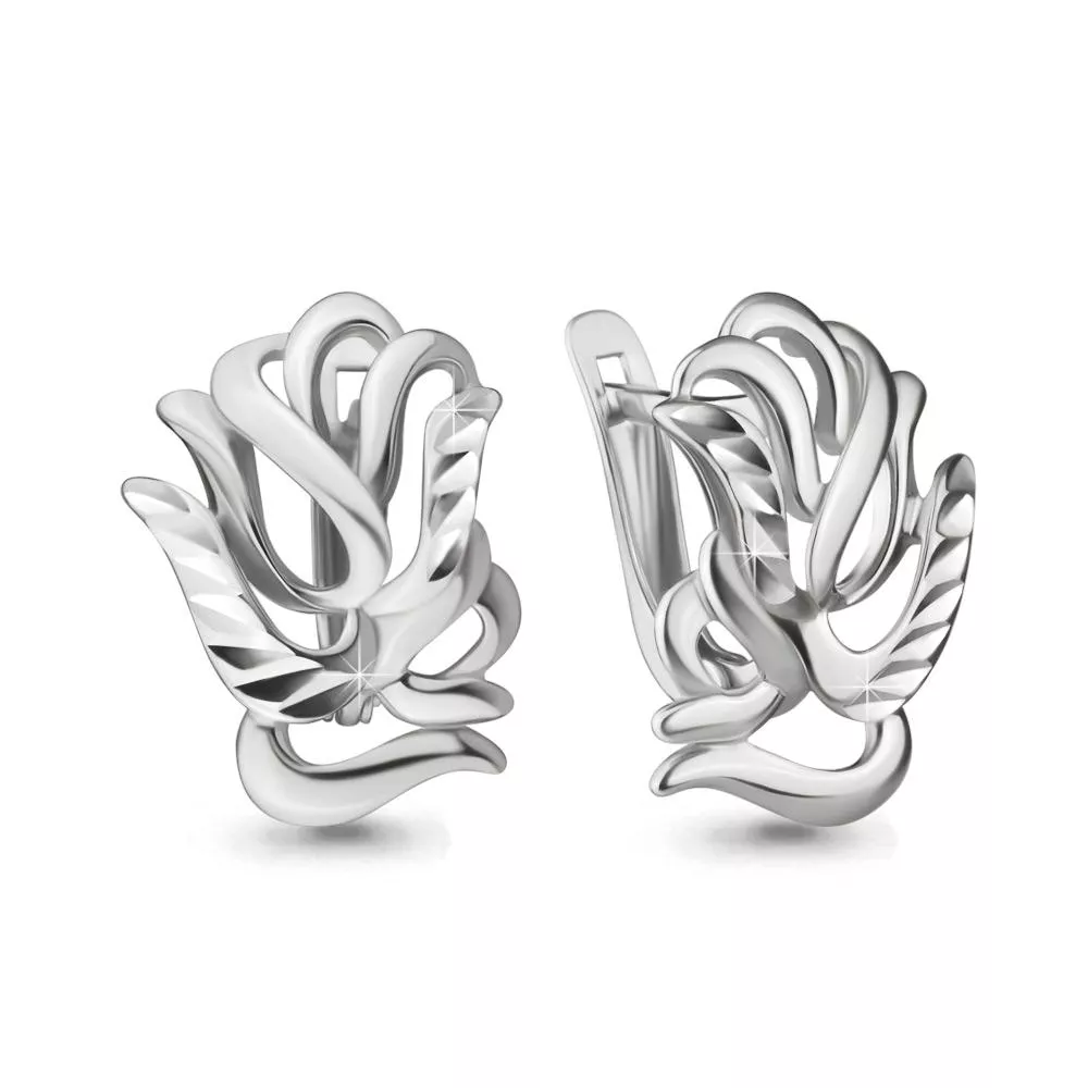 Серьги, серебро, артикул LV33510