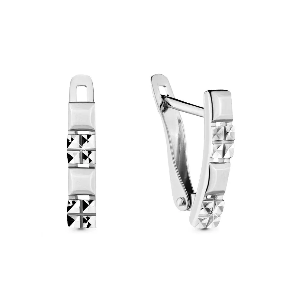 Серьги, серебро, артикул LV33505