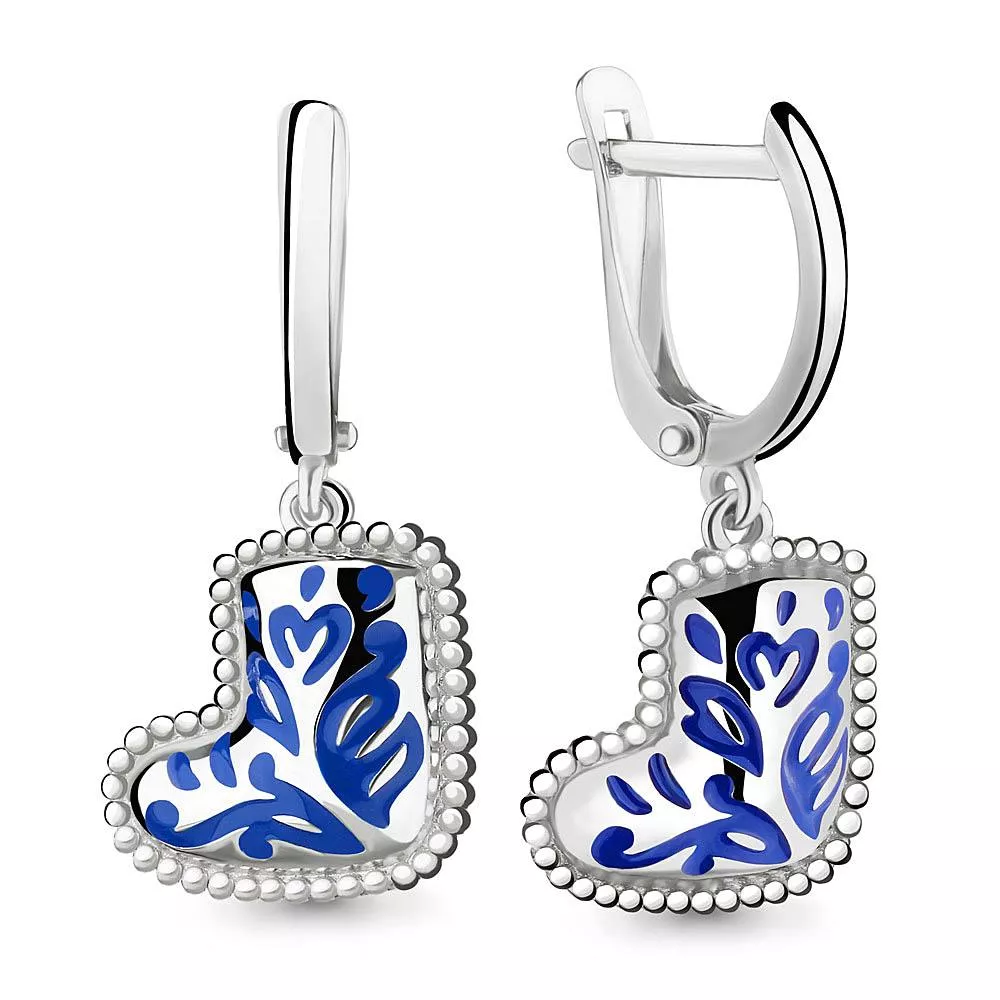 Серьги, серебро, артикул LV33462