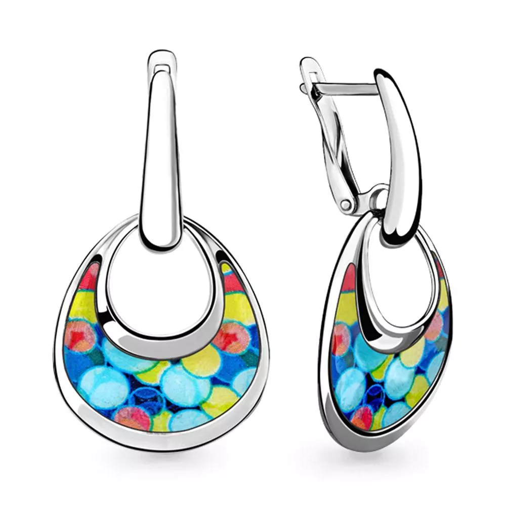 Серьги, серебро, артикул LV33348