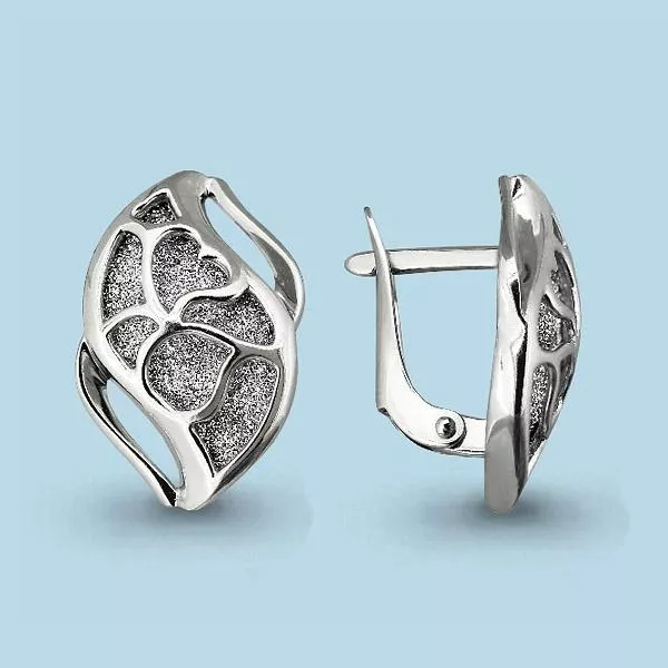 Серьги из серебра, артикул LV33056
