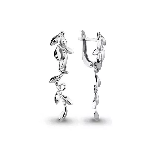 Серьги, серебро, артикул LV33048