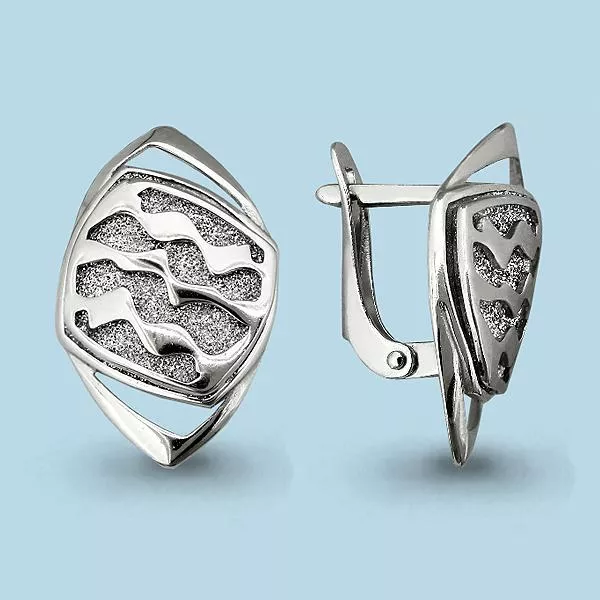 Серьги из серебра, артикул LV33042
