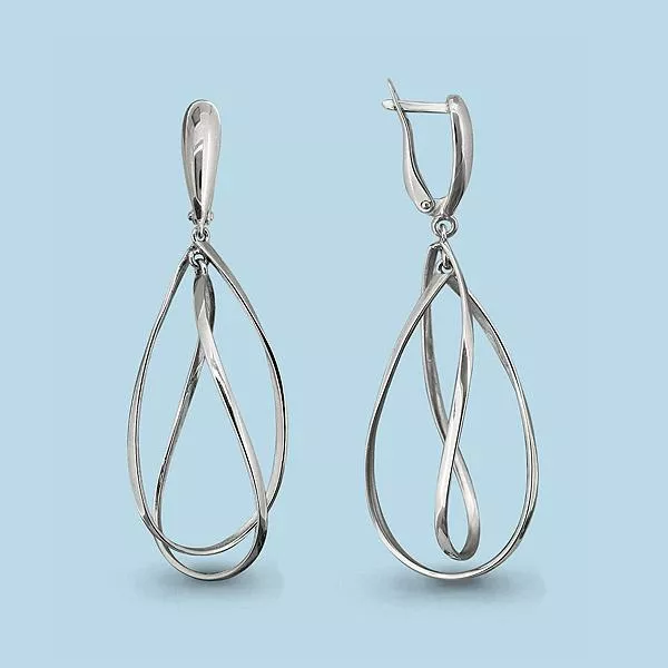 Серьги из серебра, артикул LV32051