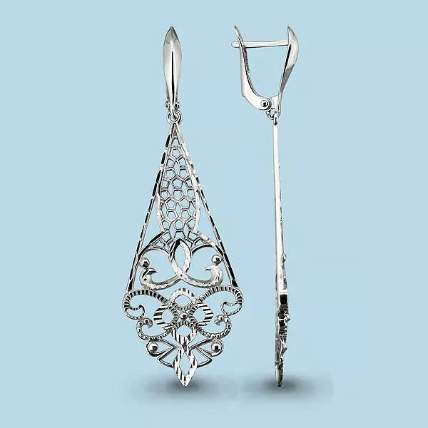 Серьги, артикул LV31995, серебро
