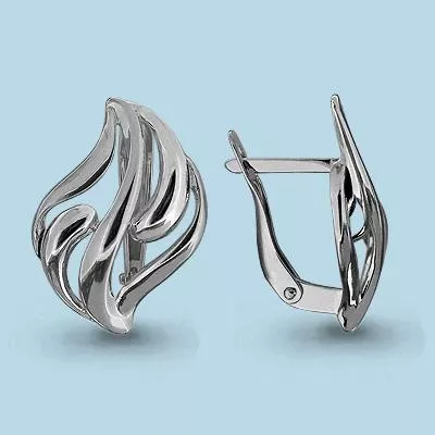 Серьги, серебро, артикул LV31678