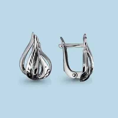 Серьги из серебра, артикул LV31633