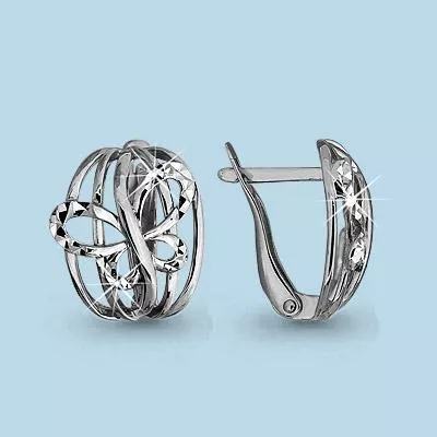 Серьги, серебро, артикул LV31614
