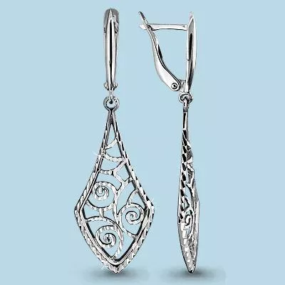 Серьги, артикул LV31540, серебро