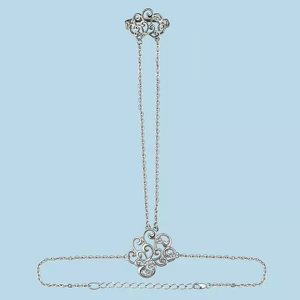 Слейв-браслет, артикул LV74094, серебро