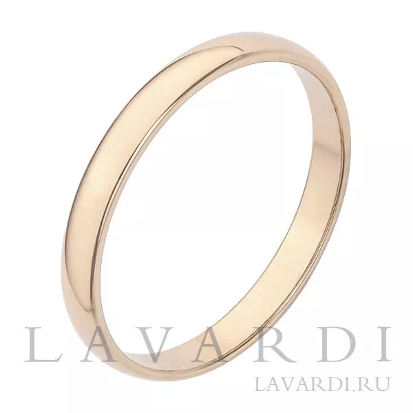Классическое обручальное кольцо 2,5 мм 15 размер