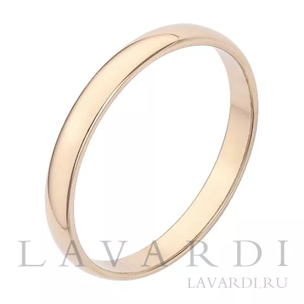 Классическое обручальное кольцо 2,5 мм 16.5 размер