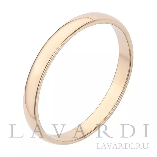 Классическое обручальное кольцо 2,5 мм 17 размер