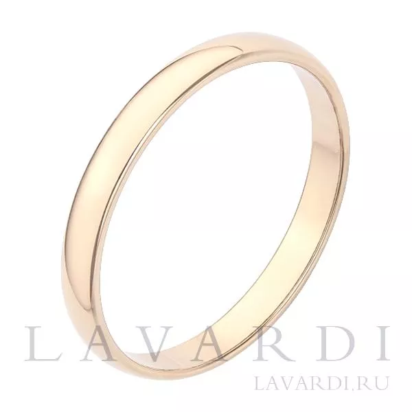 Классическое обручальное кольцо 2,5 мм 22.5 размер