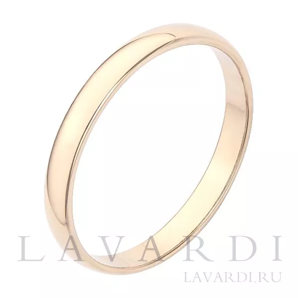 Классическое обручальное кольцо 2,5 мм 23 размер