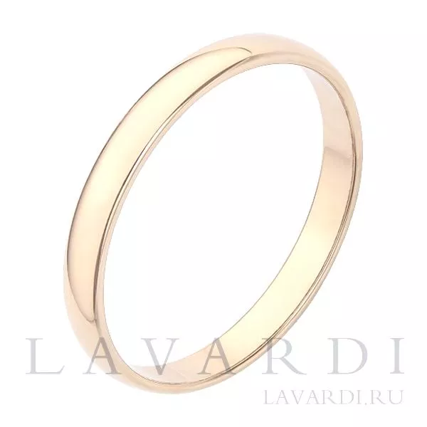 Классическое обручальное кольцо 2,5 мм 25 размер