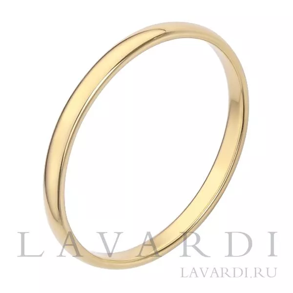 Классическое обручальное кольцо 2,2 мм 16.5 размер