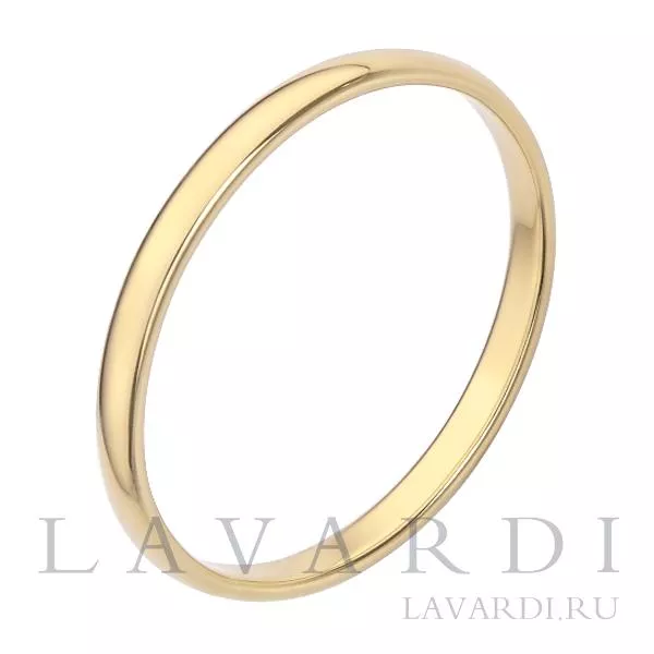 Классическое обручальное кольцо 2,2 мм 17 размер