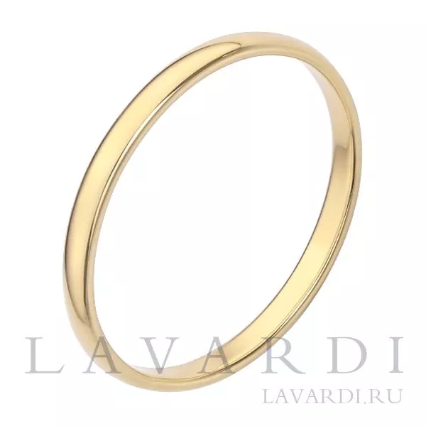 Классическое обручальное кольцо 2,2 мм 17.5 размер