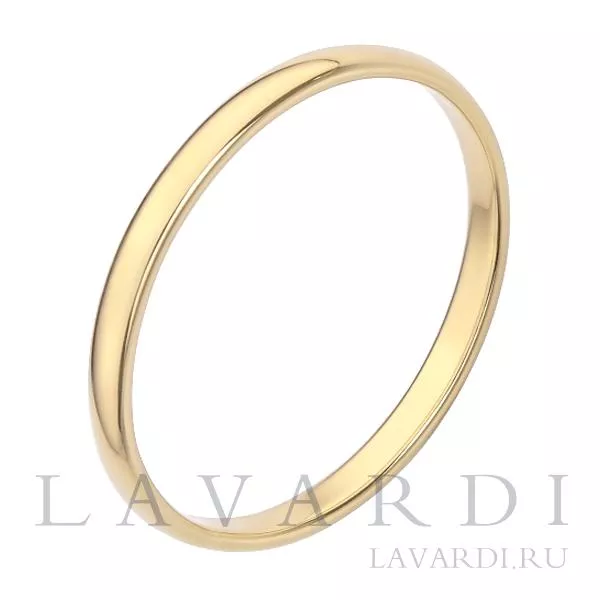 Классическое обручальное кольцо 2,2 мм 18.5 размер