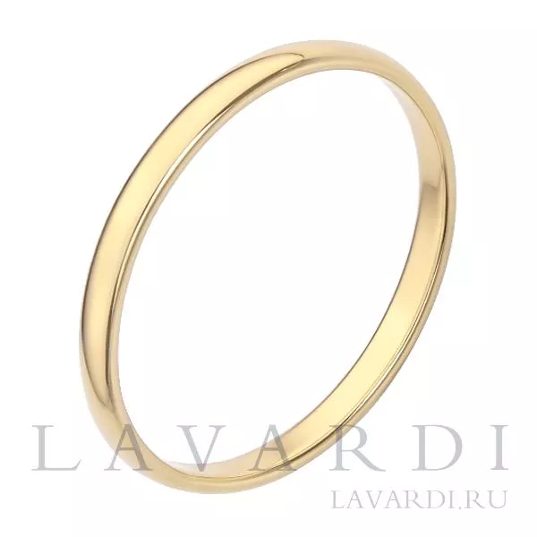 Классическое обручальное кольцо 2,2 мм 19 размер