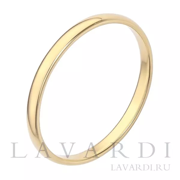 Классическое обручальное кольцо 2,2 мм 19.5 размер