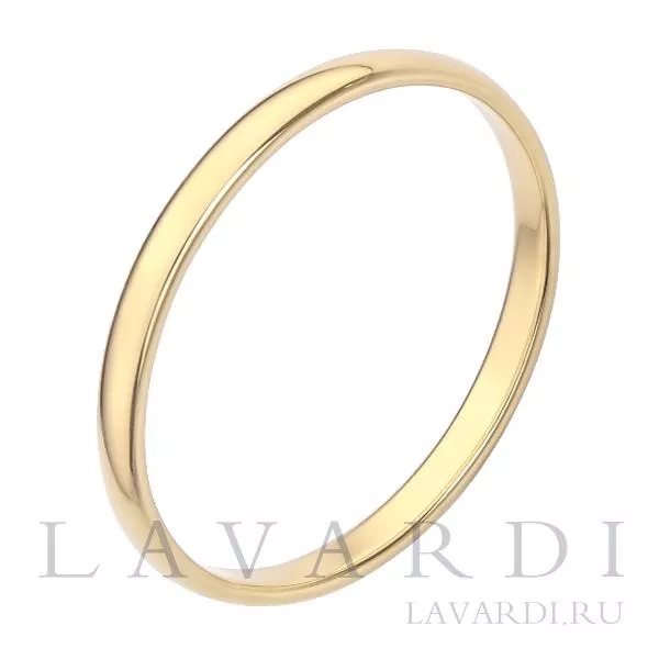Классическое обручальное кольцо 2,2 мм 20 размер