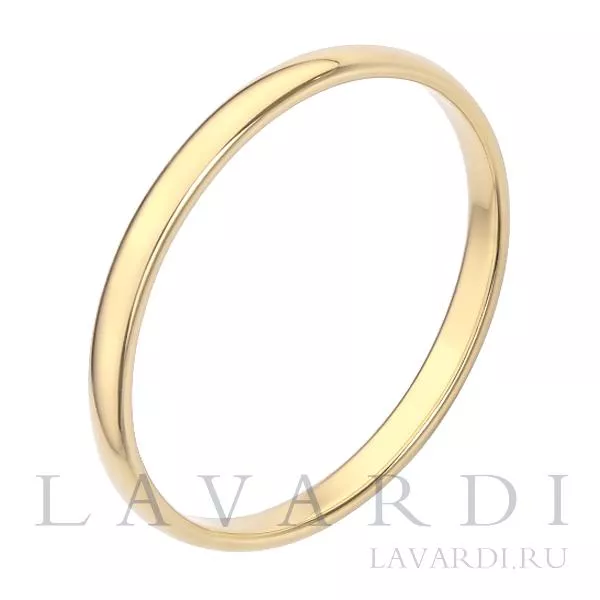 Классическое обручальное кольцо 2,2 мм 20.5 размер
