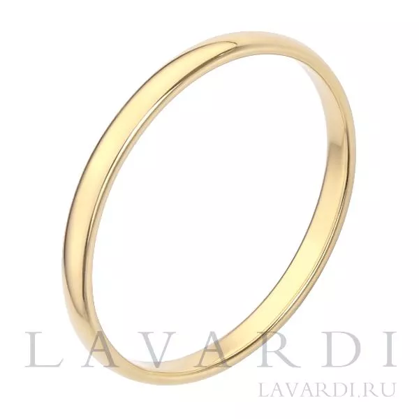 Классическое обручальное кольцо 2,2 мм 21 размер