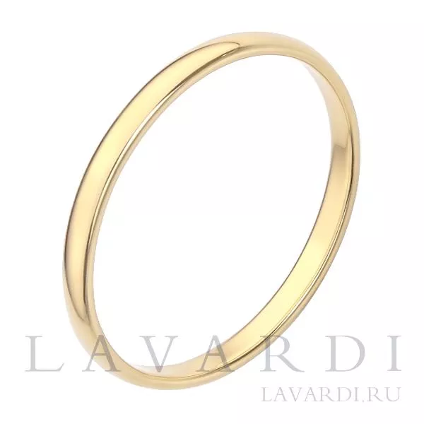 Классическое обручальное кольцо 2,2 мм 21.5 размер