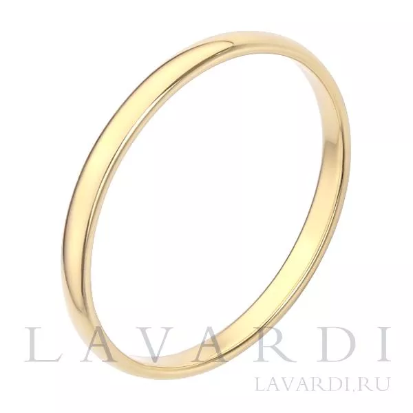 Классическое обручальное кольцо 2,2 мм 23 размер