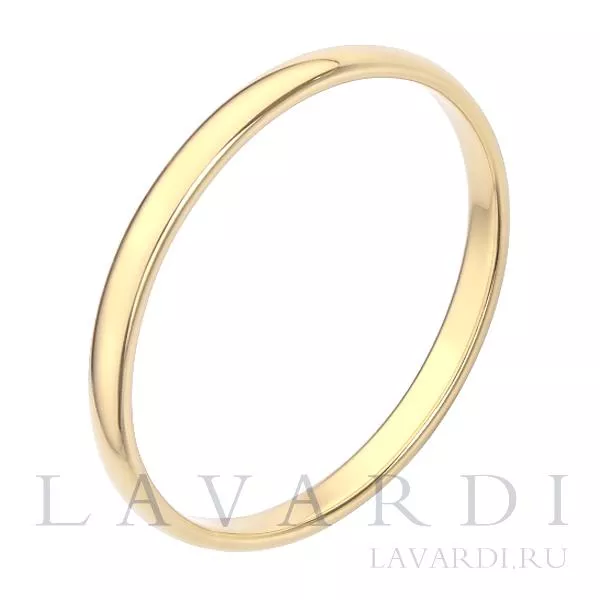 Классическое обручальное кольцо 2,2 мм 23.5 размер