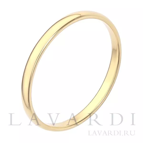 Классическое обручальное кольцо 2,2 мм 24.5 размер