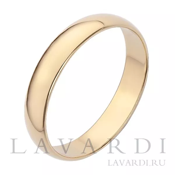 Классическое обручальное кольцо 4 мм 17 размер